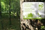 PEFC apposée sur un produit garantit que ce produit contient du bois issu de forêts gérées durablement.